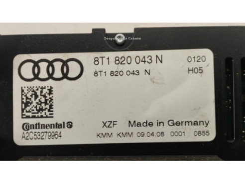 8T1820043N MANDO CLIMA AUDI A4 Avant (8K5, B8) |Desguaces La Cabaña