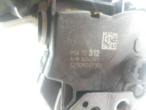 3230M2073I6 CERRADURA PUERTA LAT DEL DER CITROEN DS3 |Desguaces La Cabaña