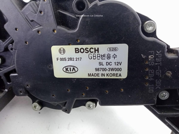 987003W000 MOTOR LIMPIAPARABRISAS TRA KIA SPORTAGE (SL) |Desguaces La Cabaña