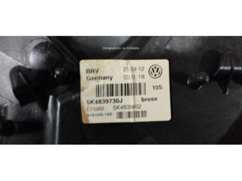 ELEVALUNAS PUERTA LAT TRA DER VW GOLF VI (5K1) |Desguaces La Cabaña