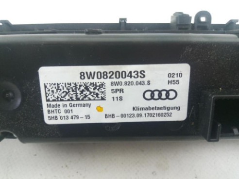 8W0820043S MANDO CLIMA AUDI A4 (8W2, B9) |Desguaces La Cabaña