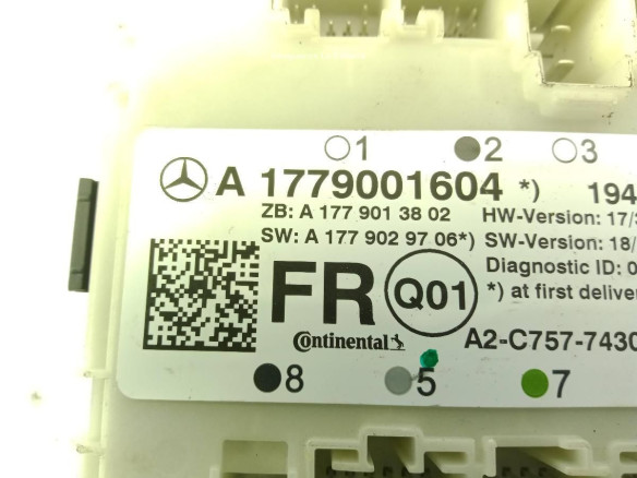A1779001604 MODULO ELECTRONICO 1 MERCEDES BENZ CLASE A (W177) |Desguaces La Cabaña