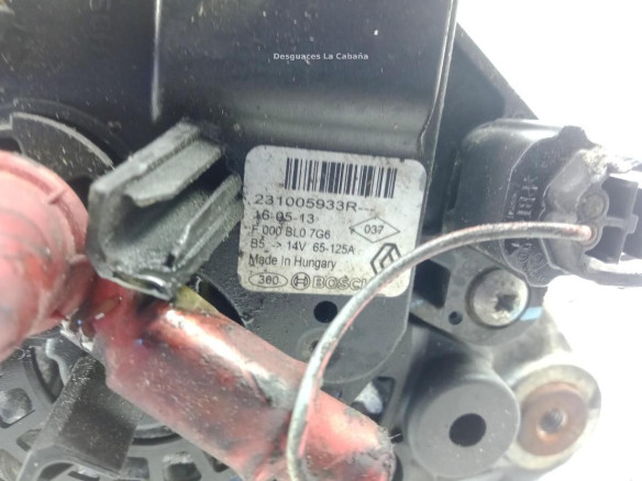 231005933R ALTERNADOR DACIA SANDERO II |Desguaces La Cabaña