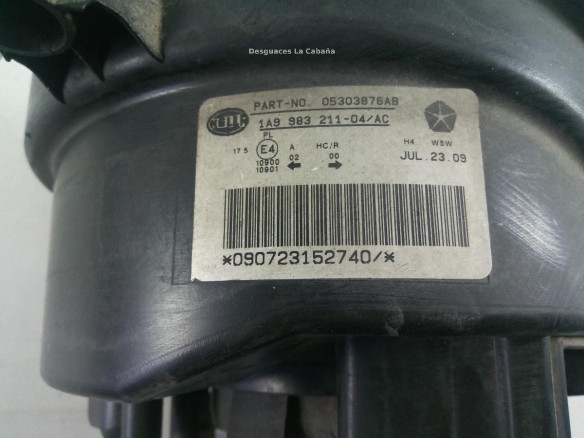 05303876AB FARO DERECHO JEEP PATRIOT (MK74) |Desguaces La Cabaña