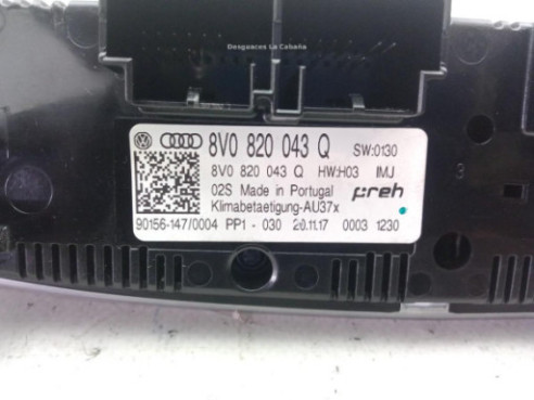8V0820043Q MANDO CLIMA AUDI A3 Sportback (8VA, 8VF) |Desguaces La Cabaña