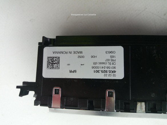  4K0925301 MODULO ELECTRONICO 1 AUDI A6 (4A2, C8) |Desguaces La Cabaña