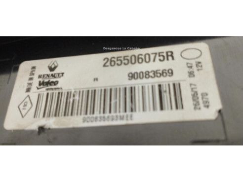 265506075R PILOTO TRA DER INT RENAULT MEGANE III Fastback (BZ0_) |Desguaces La Cabaña