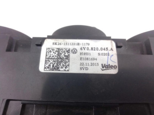 6V0820045A MANDO CALEFACCION SKODA FABIA III (NJ3) |Desguaces La Cabaña