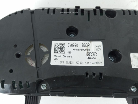 8V0920860P CUADRO INSTRUMENTOS AUDI A3 Sportback (8VA, 8VF) |Desguaces La Cabaña