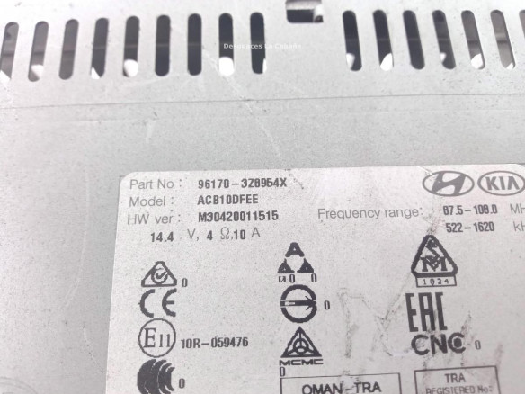 961703Z8954X MODULO RADIO HYUNDAI i40 (VF) |Desguaces La Cabaña