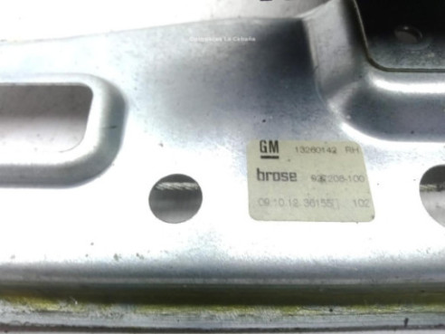 13260142 ELEVALUNAS PUERTA LAT TRA DER OPEL ZAFIRA TOURER C (P12) |Desguaces La Cabaña