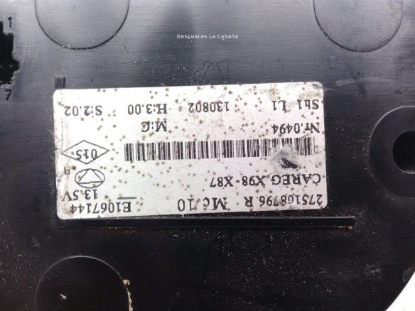 275108796R, MANDO CLIMA RENAULT CAPTUR (J5_, H5_) |Desguaces La Cabaña