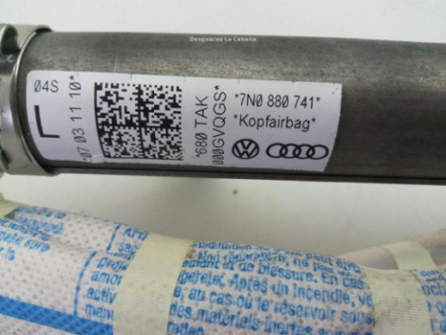 7NH0880741 AIRBAG CORTINA IZQ VW SHARAN (7N1, 7N2) |Desguaces La Cabaña