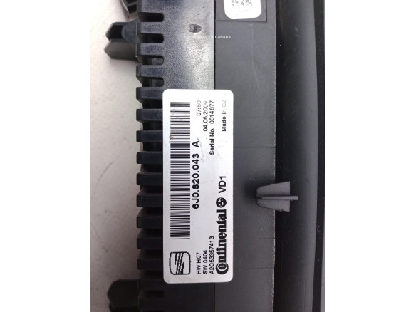 6J0820043A, MANDO CLIMA SEAT IBIZA IV (6J5, 6P1) |Desguaces La Cabaña