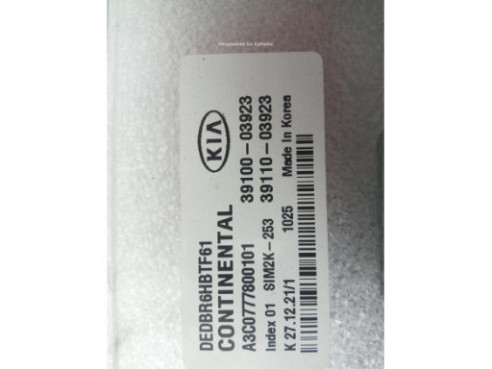 3910003923 MODULO ELECTRONICO 3 KIA NIRO |Desguaces La Cabaña