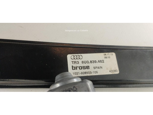 8U0839462 ELEVALUNAS PUERTA LAT TRA DER AUDI Q3 (8UB, 8UG) |Desguaces La Cabaña
