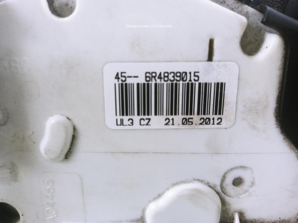 CERRADURA PUERTA LAT TRA IZQ VW POLO (6R1, 6C1) |Desguaces La Cabaña