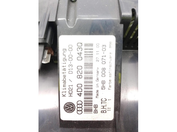 4D0820043Q MANDO CLIMA AUDI A8 (4D2, 4D8) |Desguaces La Cabaña