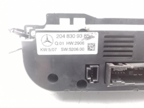 2048309385 MANDO CLIMA MERCEDES BENZ CLASE C (W204) |Desguaces La Cabaña