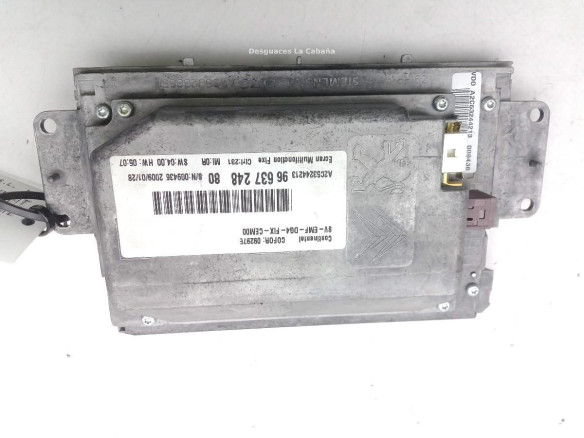 9663724880 PANTALLA MULTIMEDIA CITROEN C5 III Break (TD_) |Desguaces La Cabaña