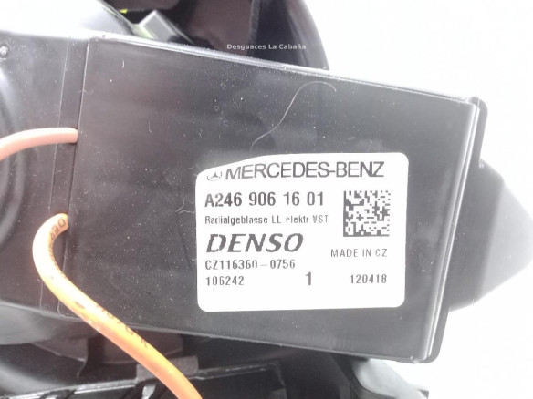 A2469061601 MOTOR CALEFACCION MERCEDES BENZ CLASE GLA (X156) |Desguaces La Cabaña