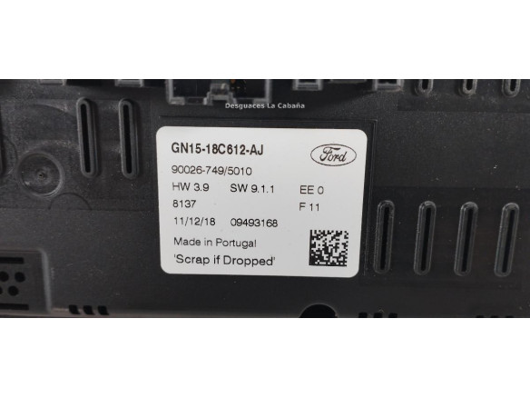 GN15128C612AJ MANDO CLIMA FORD ECOSPORT |Desguaces La Cabaña
