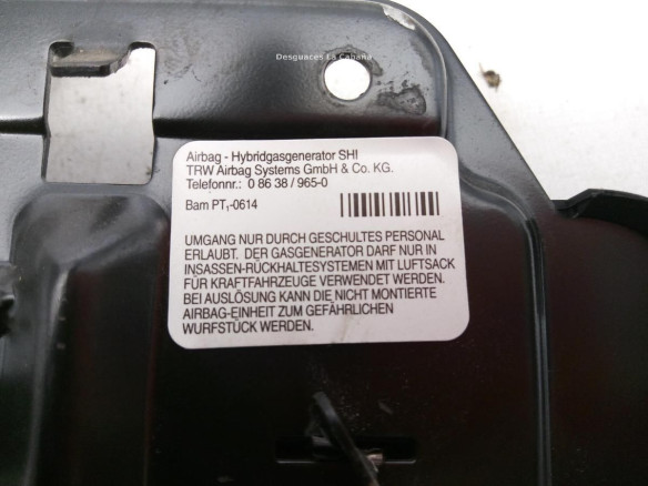 SinValor AIRBAG PUERTA LAT DEL DER MERCEDES BENZ CLASE M (W163) |Desguaces La Cabaña