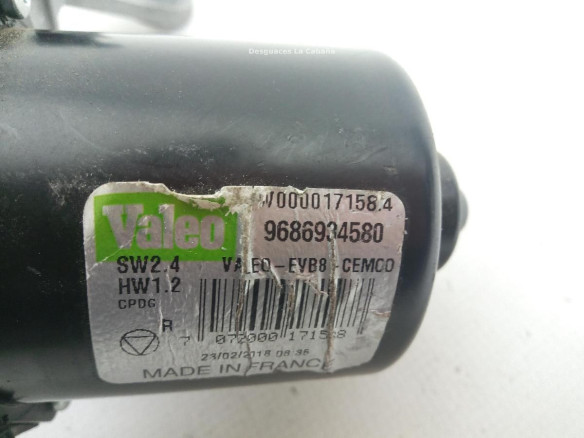9686934580 MOTOR LIMPIAPARABRISAS DEL DER CITROEN DS5 |Desguaces La Cabaña