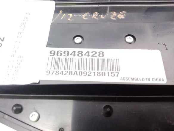 96948428 MANDO RADIO CHEVROLET CRUZE |Desguaces La Cabaña