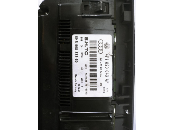4F1820043AF MANDO CLIMA AUDI A6 Allroad (4FH, C6) |Desguaces La Cabaña
