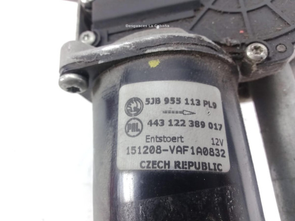 5JB955113P MOTOR LIMPIAPARABRISAS DEL SKODA FABIA III (NJ3) |Desguaces La Cabaña