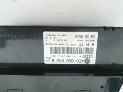 4E0820043B MANDO CLIMA AUDI A8 (4E2, 4E8) |Desguaces La Cabaña
