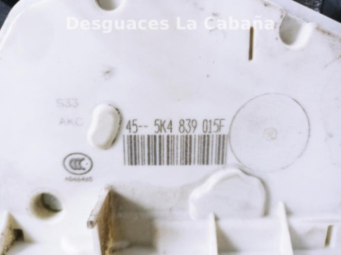 5K4839015F CERRADURA PUERTA LAT TRA IZQ SKODA YETI (5L) |Desguaces La Cabaña