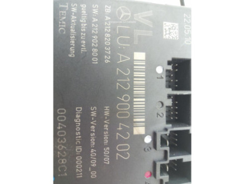 A2129004202 MODULO ELECTRONICO 7 MERCEDES BENZ CLASE C T-Model (S204) |Desguaces La Cabaña