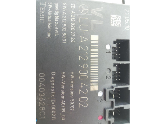 A2129004202 MODULO ELECTRONICO 7 MERCEDES BENZ CLASE C T-Model (S204) |Desguaces La Cabaña