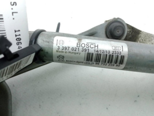 9673222580 MOTOR LIMPIAPARABRISAS DEL PEUGEOT 208 |Desguaces La Cabaña