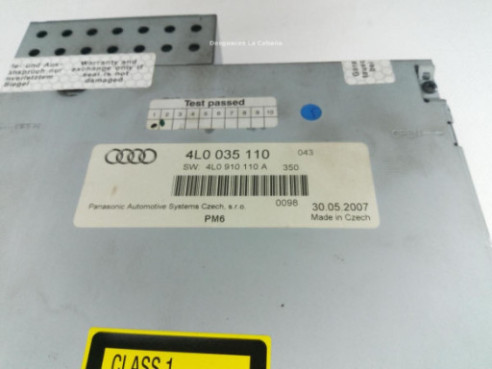 4L0035110 MODULO RADIO AUDI Q7 (4LB) |Desguaces La Cabaña