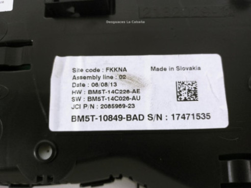 BM5T10849BAD CUADRO INSTRUMENTOS FORD GRAND C-MAX (DXA/CB7, DXA/CEU) |Desguaces La Cabaña