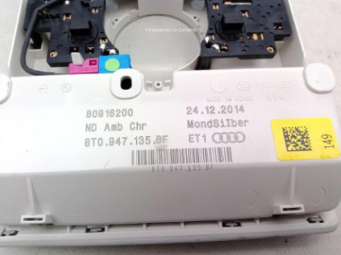 8T0947135BF PLAFON DEL AUDI A4 (8K2, B8) |Desguaces La Cabaña