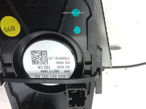 8V0941531AR CONMUTADOR LUCES AUDI A3 Sportback (8VA, 8VF) |Desguaces La Cabaña