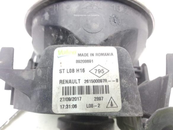 261500097R NIEBLA DEL IZQ DACIA SANDERO II |Desguaces La Cabaña