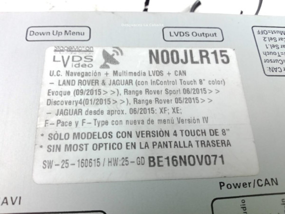 N00JLR15 MODULO ELECTRONICO 4 JAGUAR XE (X760)|Desguaces La Cabaña