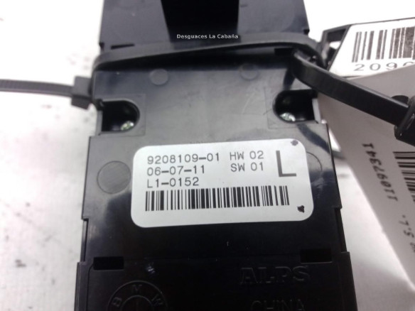 920810901 MANDO ELEVALUNAS PUERTA LAT DEL IZQ BMW 1 (F20)|Desguaces La Cabaña