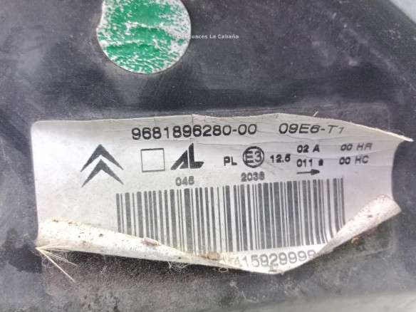9681896280 FARO IZQUIERDO CITROEN C3 Pluriel (HB_)|Desguaces La Cabaña