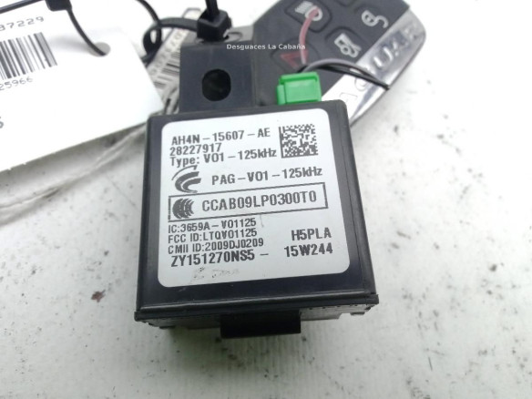 AH4N15607AE LECTOR LLAVE JAGUAR XE (X760)|Desguaces La Cabaña