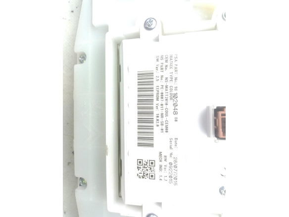 9810204880 CUADRO INSTRUMENTOS PEUGEOT 2008|Desguaces La Cabaña