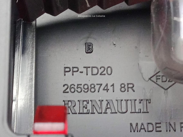 265987418R TERCERA LUZ DE FRENO DACIA SANDERO II|Desguaces La Cabaña