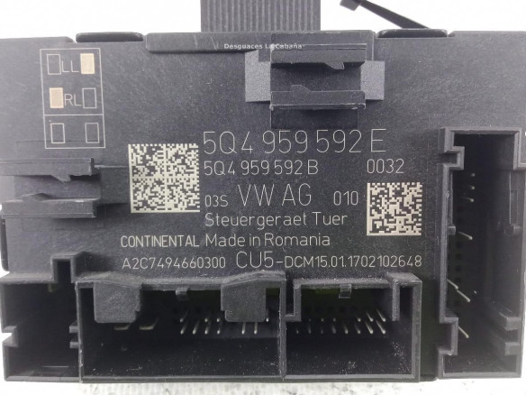 5Q4959592E MODULO ELECTRONICO 7 SEAT ATECA (KH7)|Desguaces La Cabaña