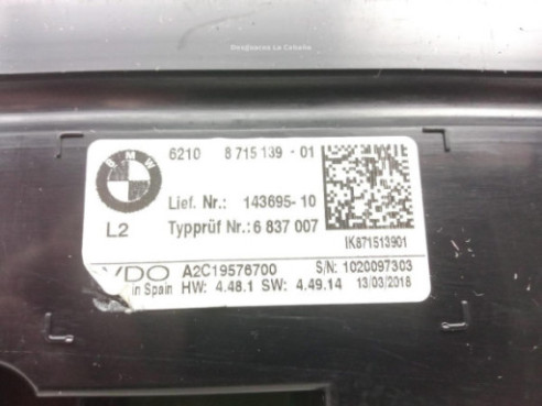 62108715139 CUADRO INSTRUMENTOS BMW 2 Gran Tourer (F46)|Desguaces La Cabaña