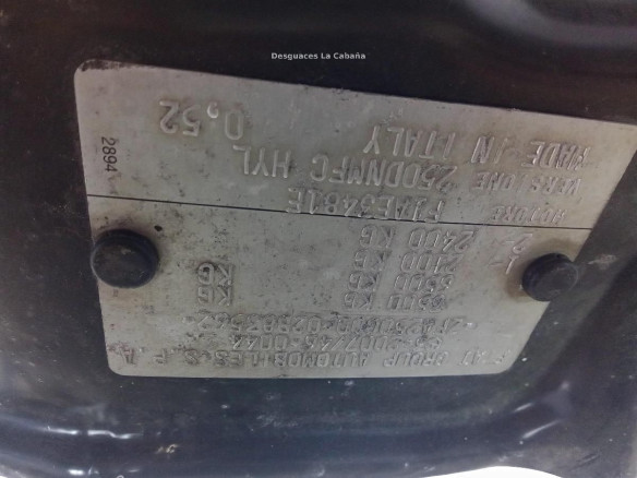 FRENTE FIAT DUCATO Furgón (250_, 290_)|Desguaces La Cabaña